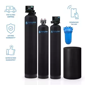 ULTRA Whole House Well Water Filter Salt Based System Combo